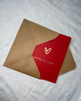 You're  all i need | Illustrated Greeting Card